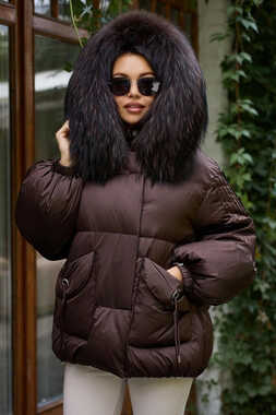Женский пуховик vo tarun коричневый