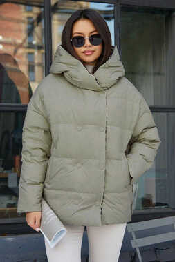 Пуховик Btn Button леопардовый двухсторонний