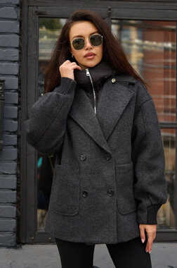 Женский пуховик с накладными карманами Pang Million