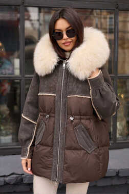 Стеганный пуховик Pang Million комбинированный