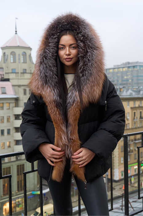 Черный пуховик Tannossto 2025