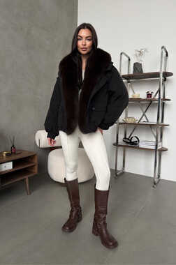 Модный бомбер с мехом Tannossto