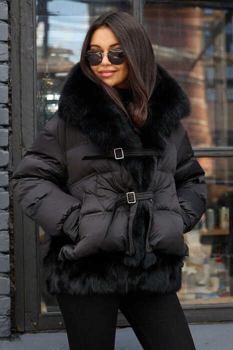 Брендовый пуховик Vivilona для холодной зимы с капюшоном